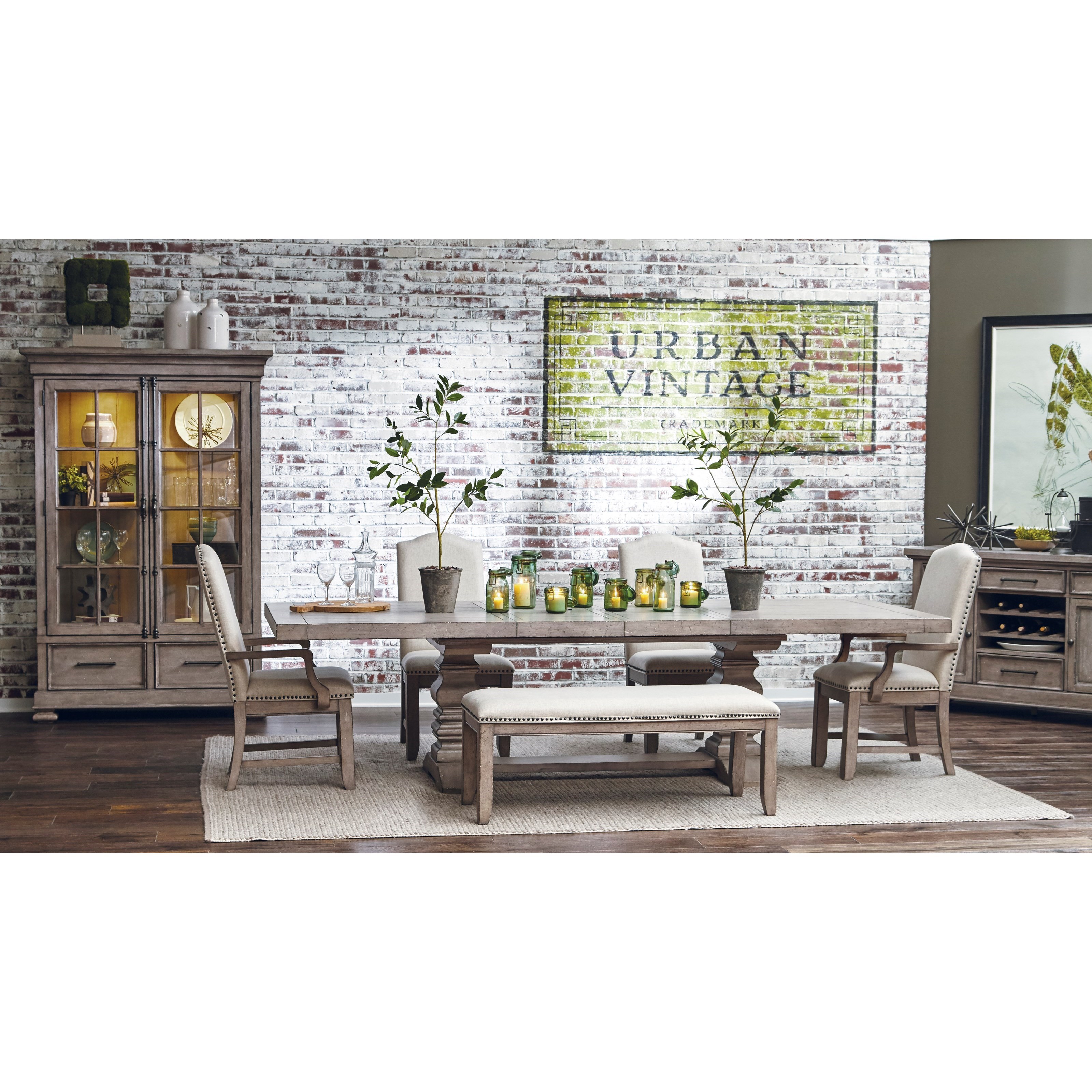 Samuel Lawrence Prospect Hill Upholstered Bench with Decorative Nail